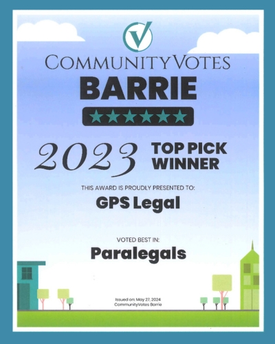 2023 Community Votes Top Pick Winner Paralegal